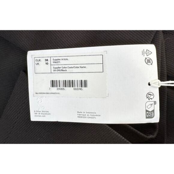 NWT & Other Stories Dress Pants Size 6 Women’s Black - Picture 5 of 10